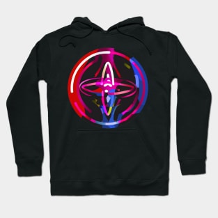 Abstract power emblem Hoodie
